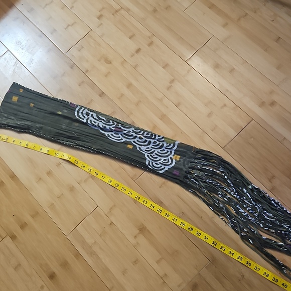 Free People Army Green Gauze Scarf - Picture 7 of 7